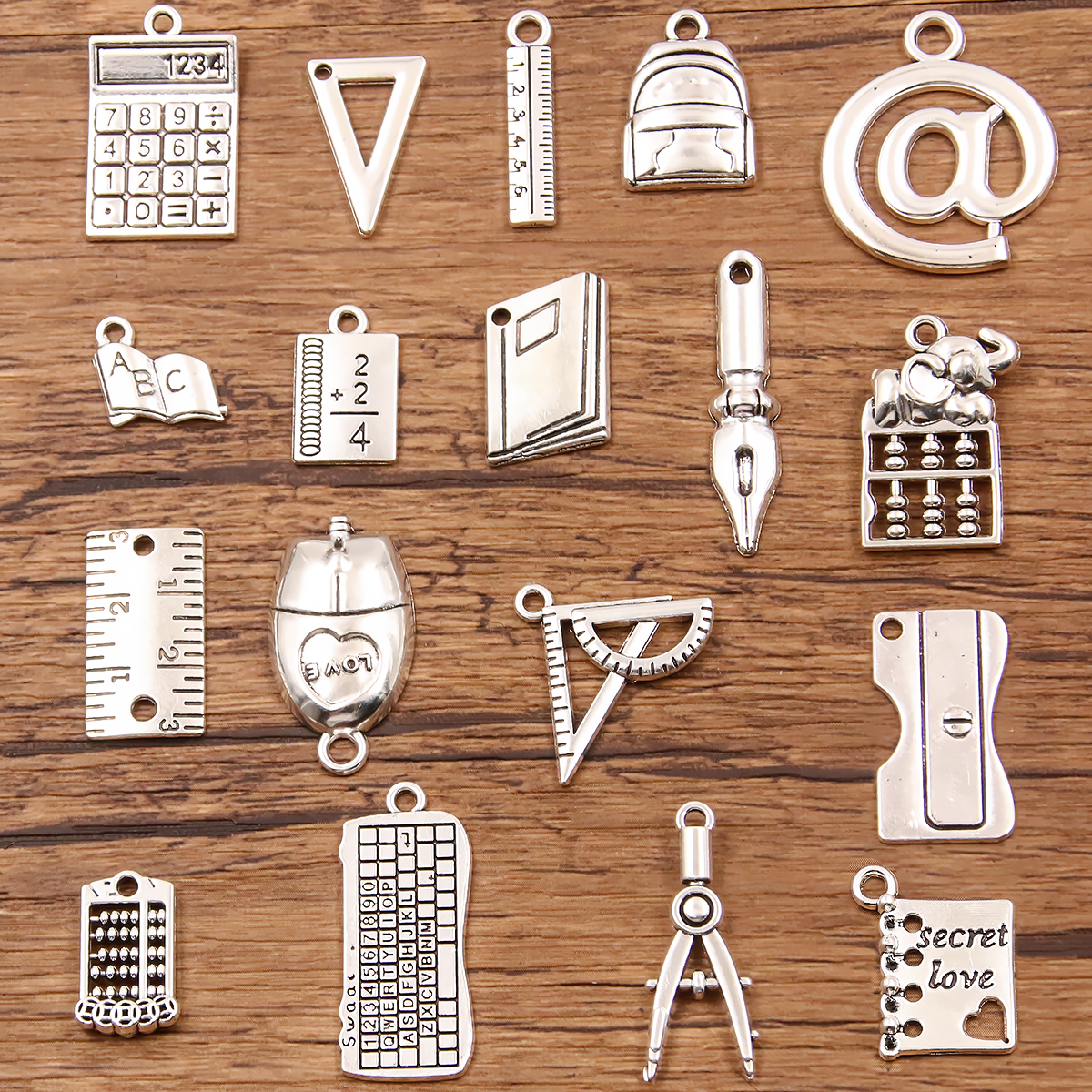 Jewelry Making Books - 20PCS 17Styles Mixed Alloy Book Keyboard