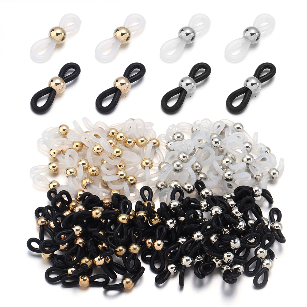 Jewelry Making Glasses - 50pcs Eyeglass Chain Ends Adjustable Spring