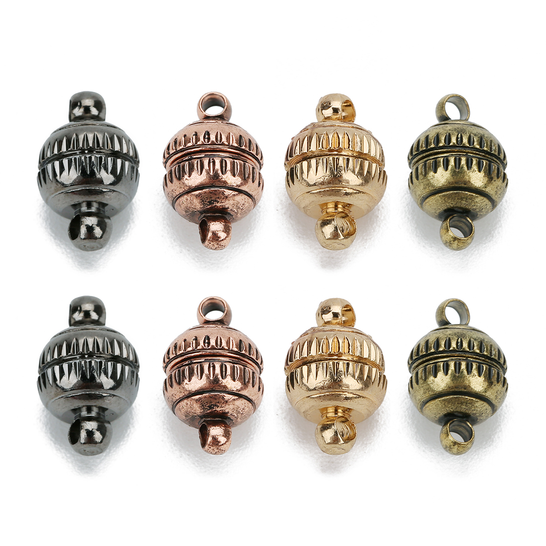 Jewelry Making Kit For Adults - 5pcs/lot Copper Strong Magnetic Clasps Round