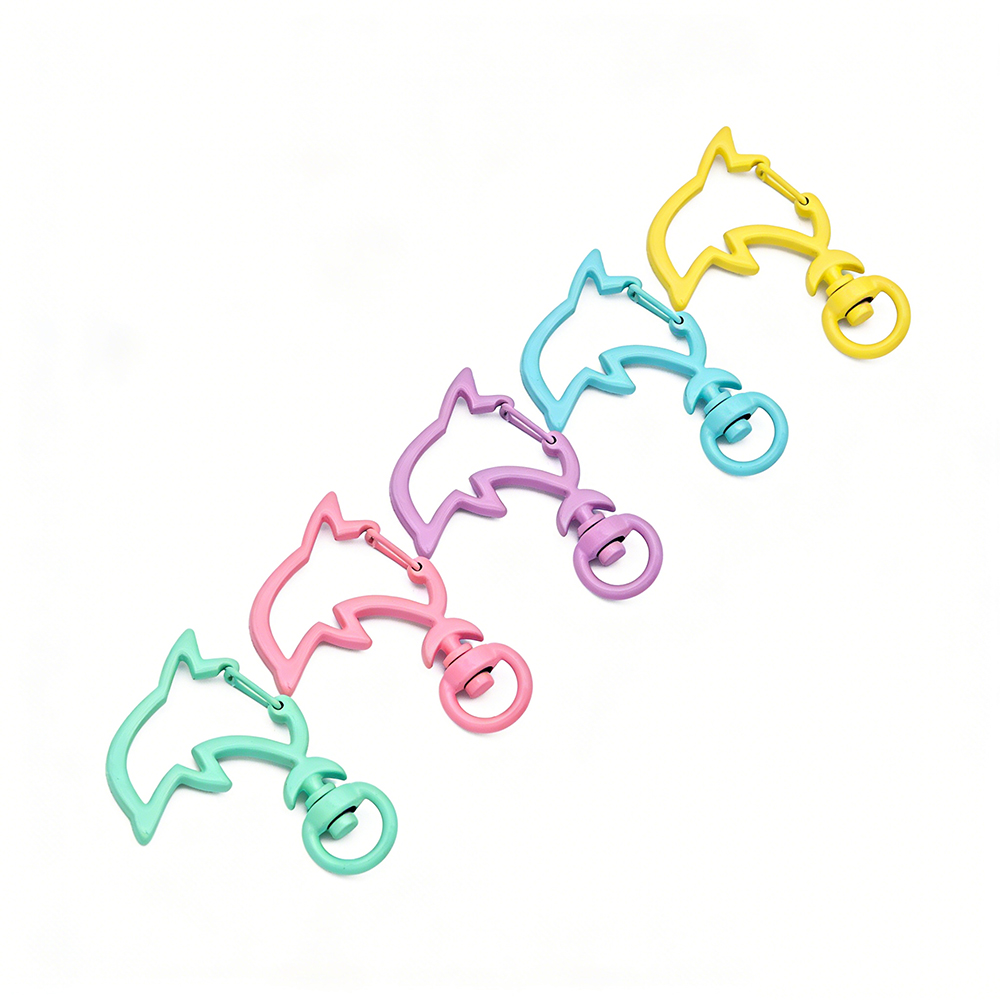 Jewelry Making Kit For Adults - 10pcs Candy Colors Metal Dolphin Snap
