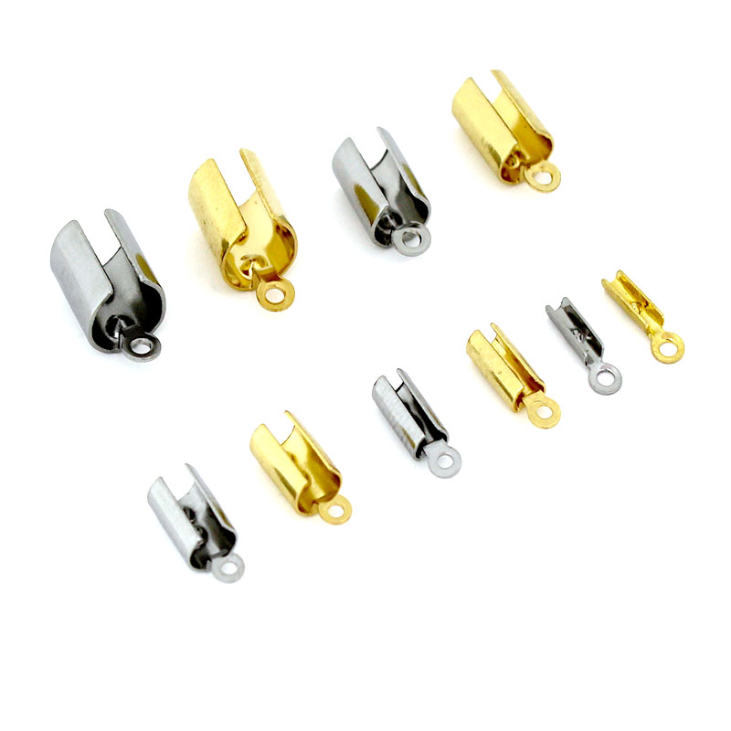 Jewelry Making Supplies - 30-50pcs Stainless Steel Crimp End Clasps