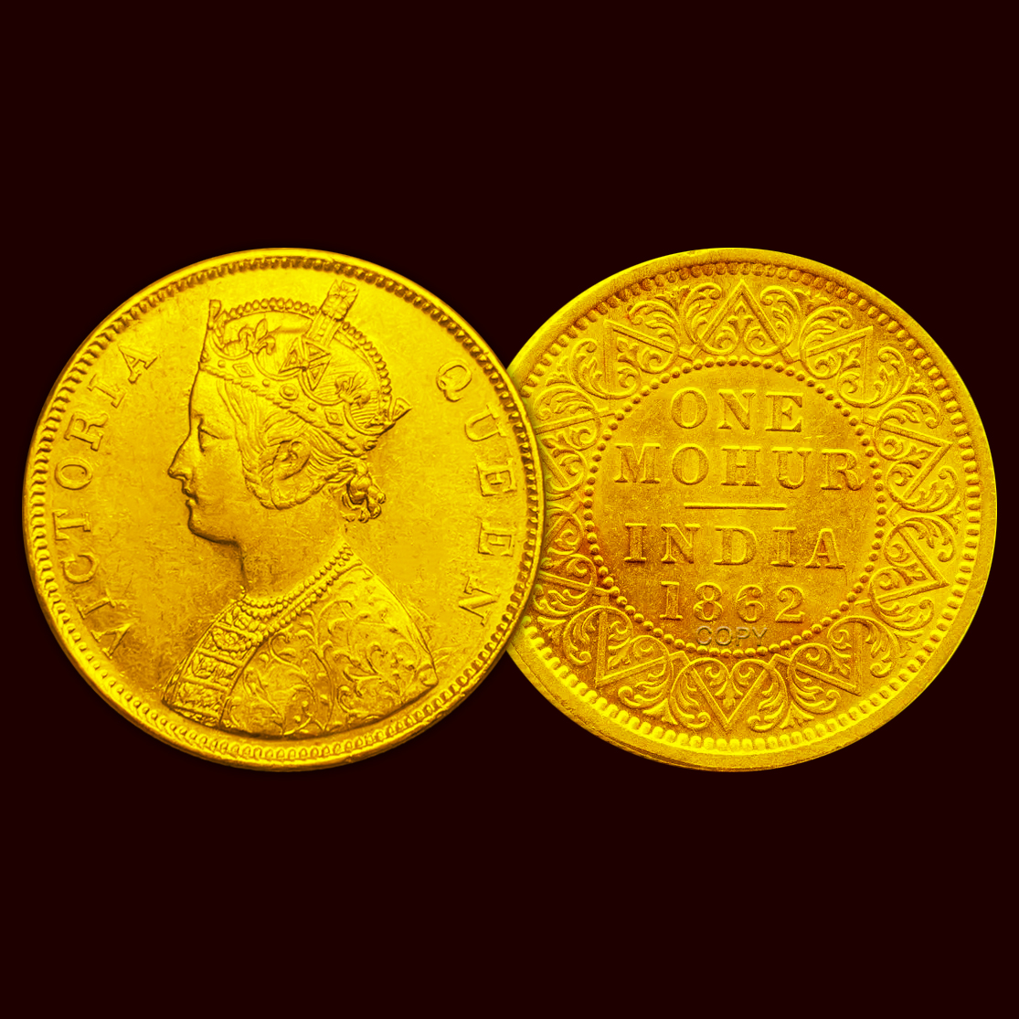 Jewelry Making Victoria - 1862 British Indian Rupee Victoria Gold
