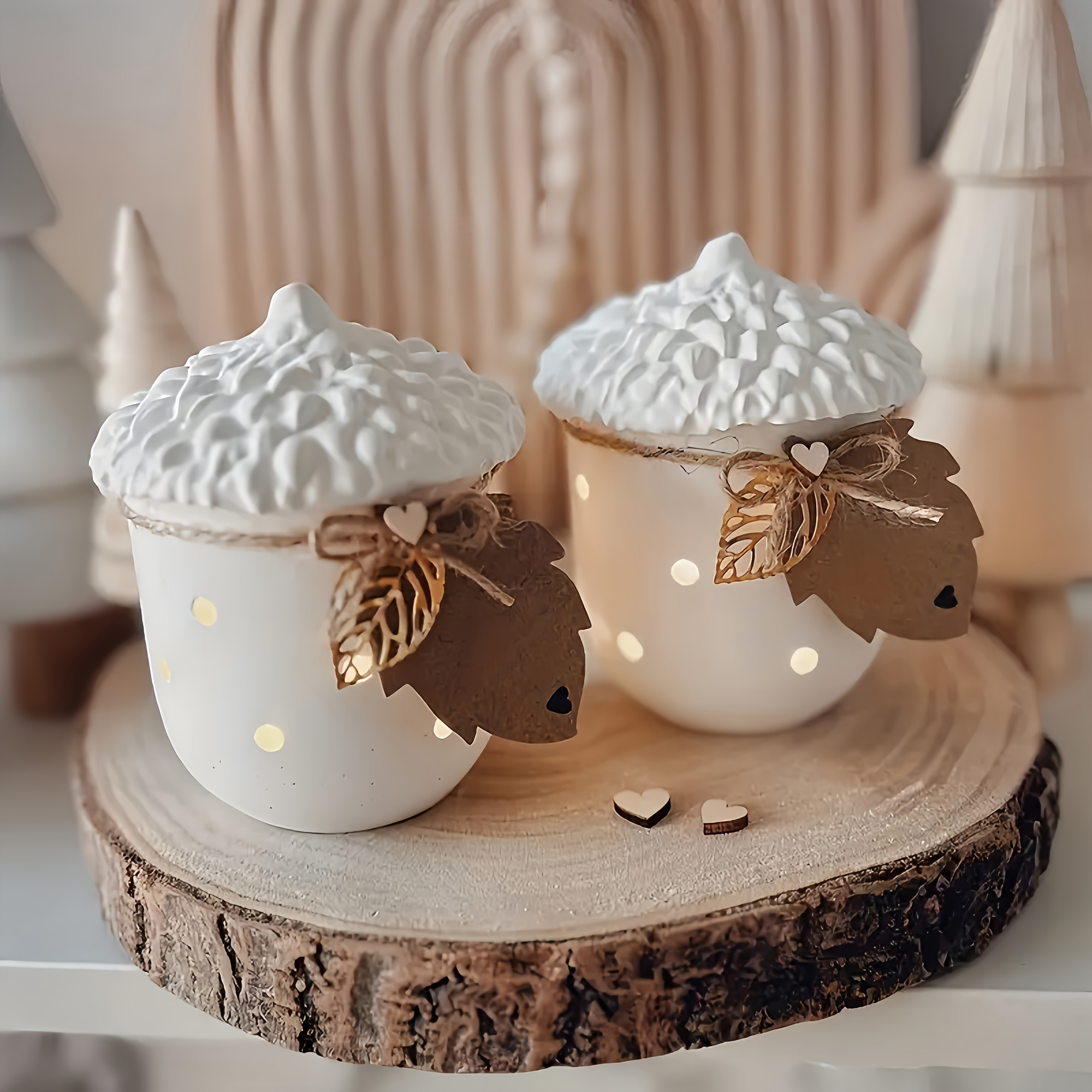 Jewelry Making Mold - 1pc Acorn and Pinecone Jar Silicone