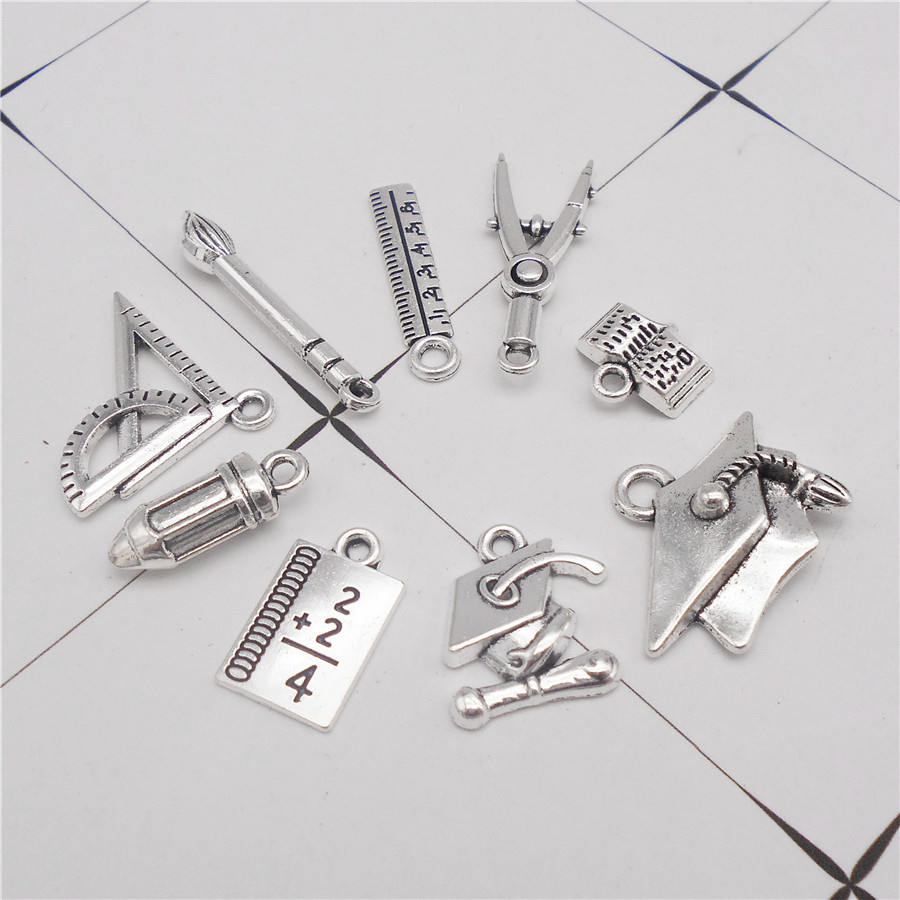 18PCS Zinc Alloy Student Stati - Jewelry Making Guide Book recension och pris