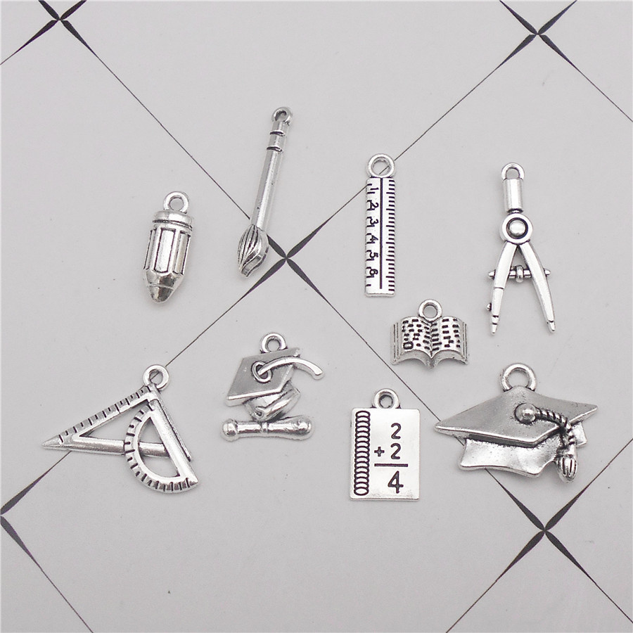 18PCS Zinc Alloy Student Stati - Jewelry Making Guide Book recension och pris