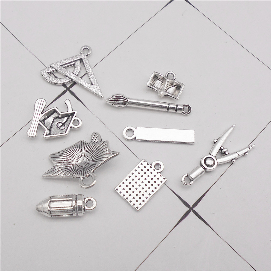 18PCS Zinc Alloy Student Stati - Jewelry Making Guide Book recension och pris