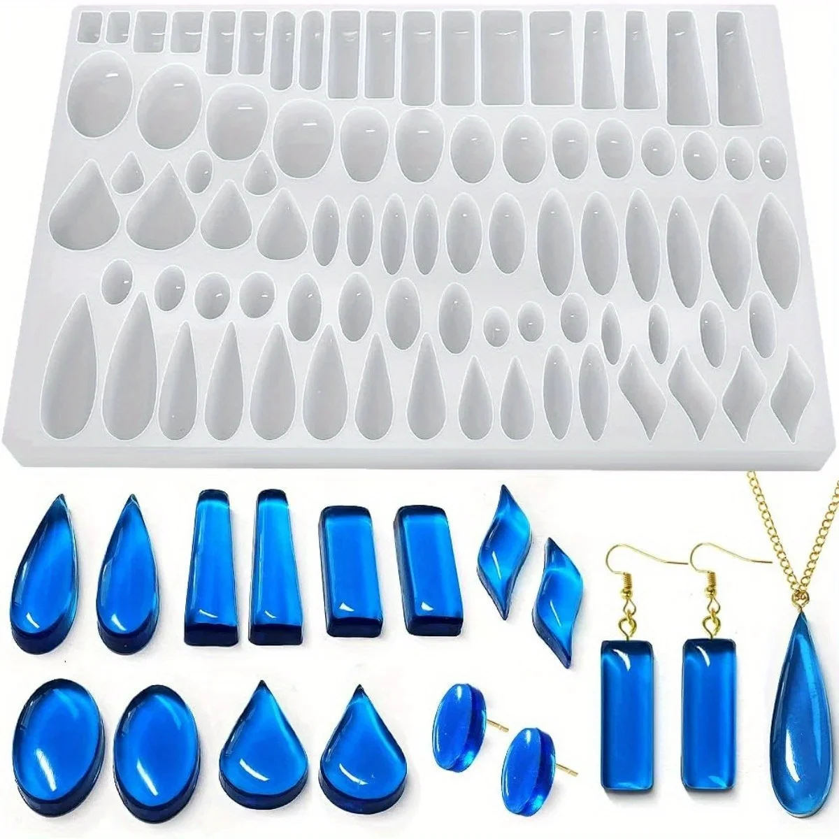 Stud Earrings Silicone Mold wi - Jewelry Making Mold recension och pris