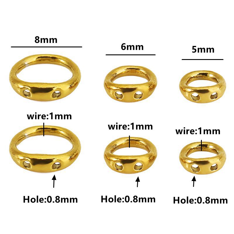 30pcs 5/6/8mm Stainless Steel  - Jewelry Making Kit For Adults recension och pris