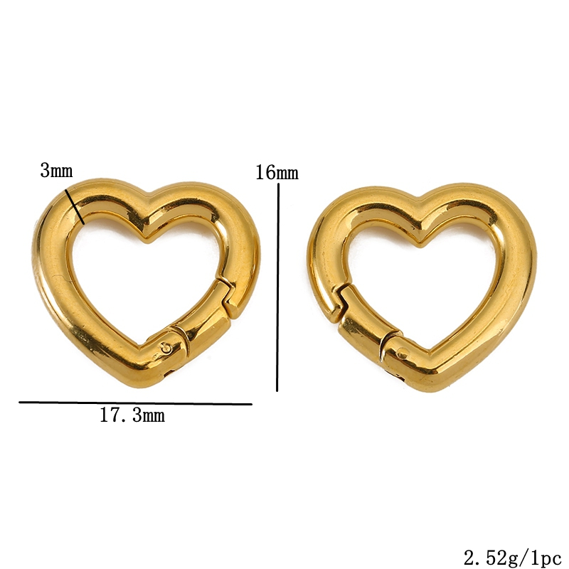 2pcs Stainless Steel Clasps He - Jewelry Making Supplies recension och pris