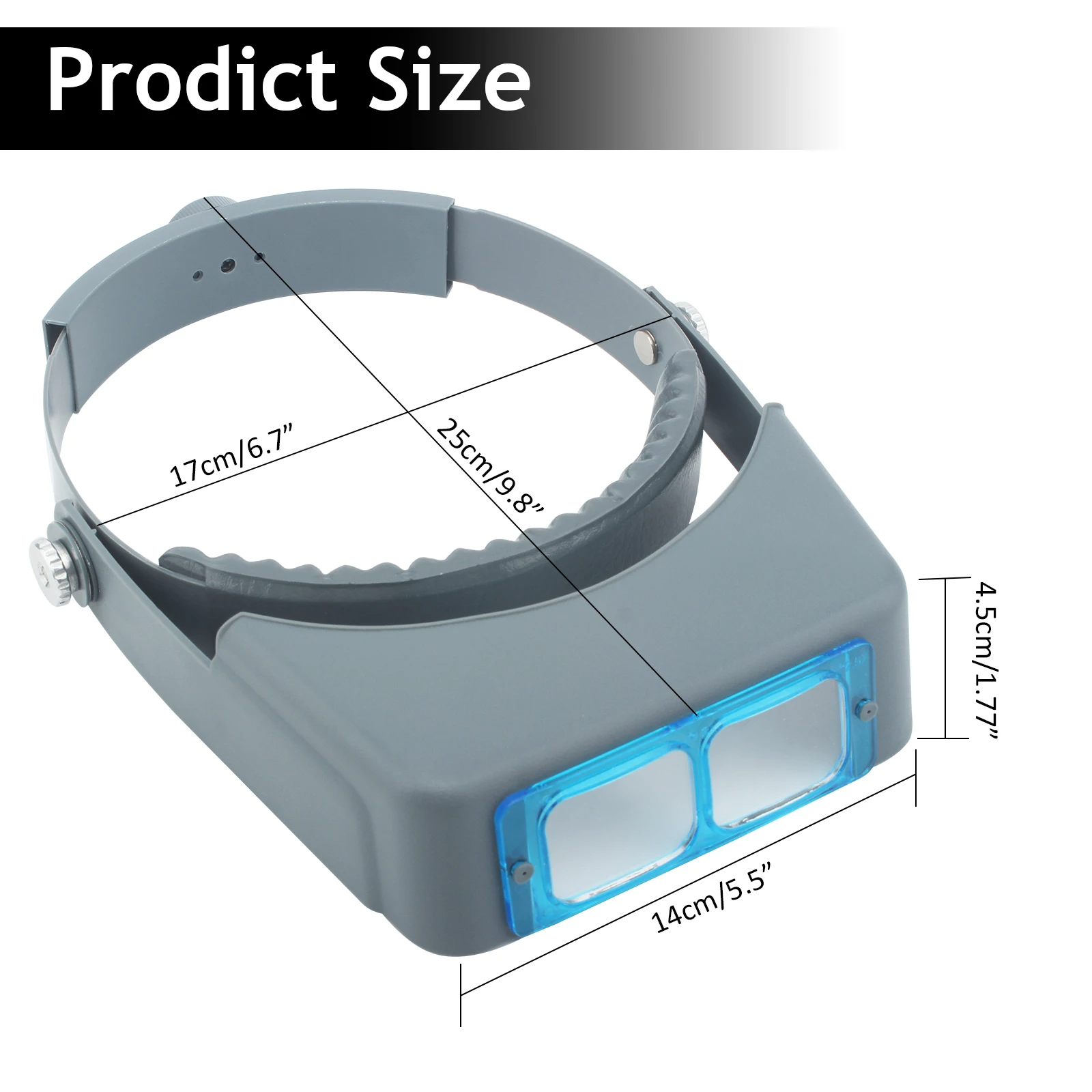 Head-Mounted Double Lens Magni - Jewelry Making Glasses recension och pris