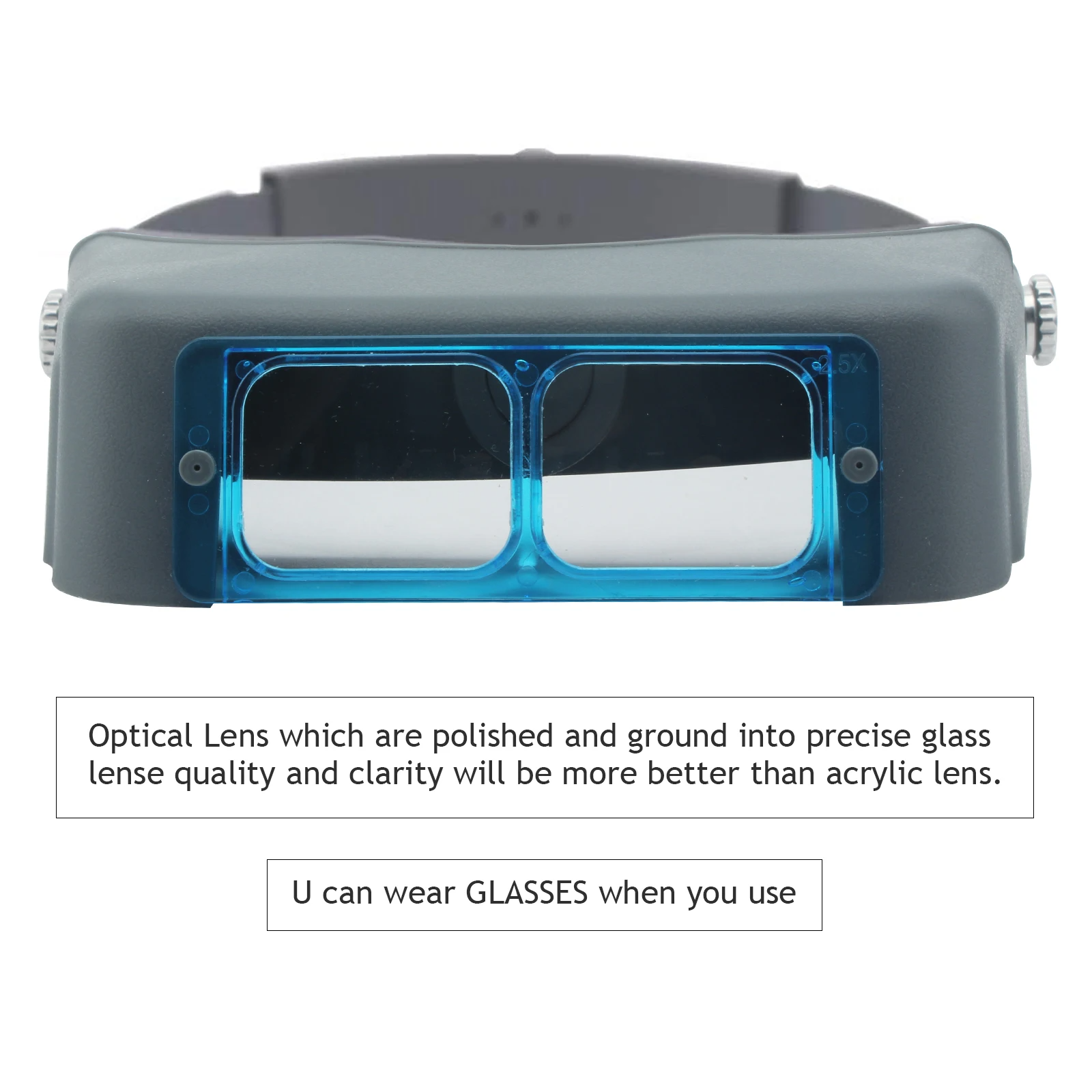 Head-Mounted Double Lens Magni - Jewelry Making Glasses recension och pris