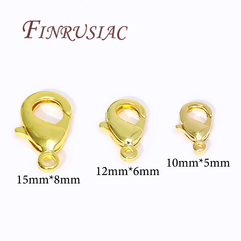 18K Gold Plated Lobster Clasps - Jewelry Making Supplies recension och pris