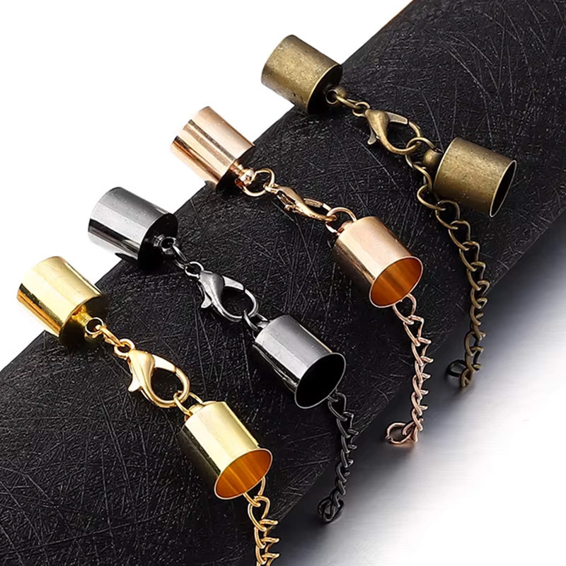 10Sets Leather Cord End Caps W - Jewelry Making Kit For Adults recension och pris
