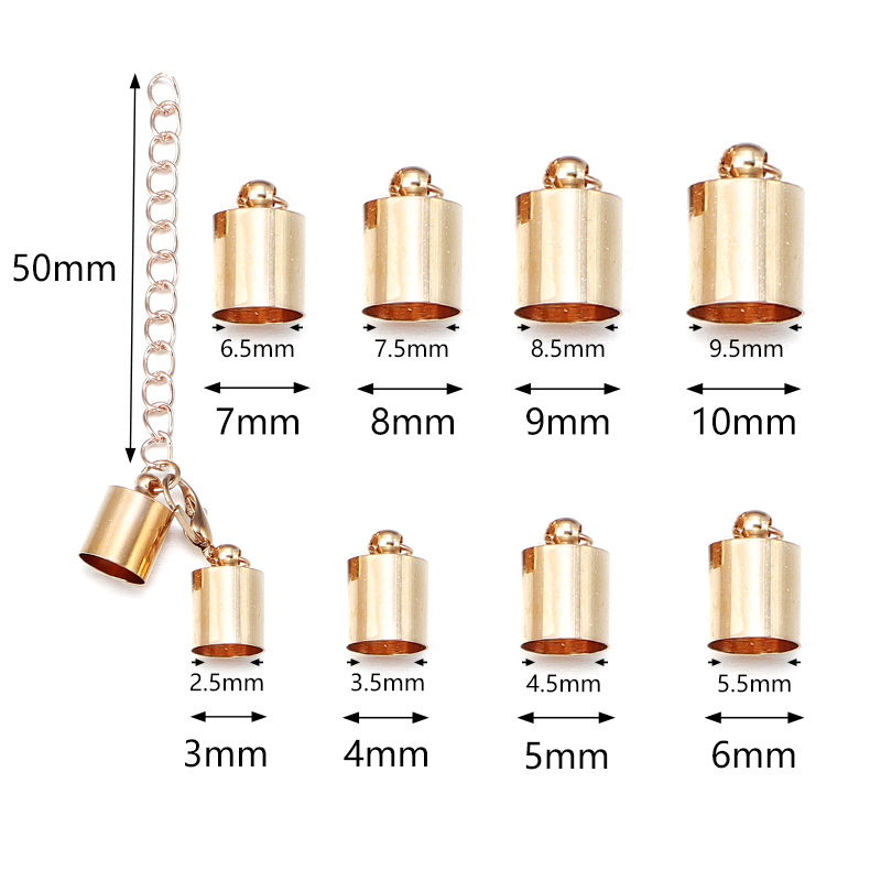 10Sets Leather Cord End Caps W - Jewelry Making Kit For Adults recension och pris