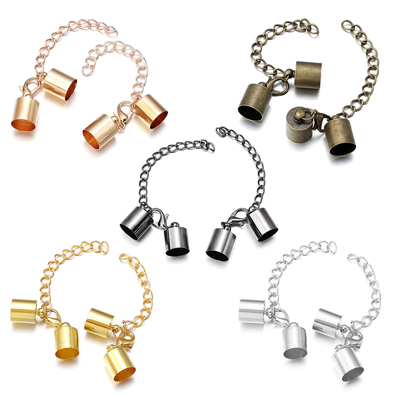 10Sets Leather Cord End Caps W - Jewelry Making Kit For Adults recension och pris