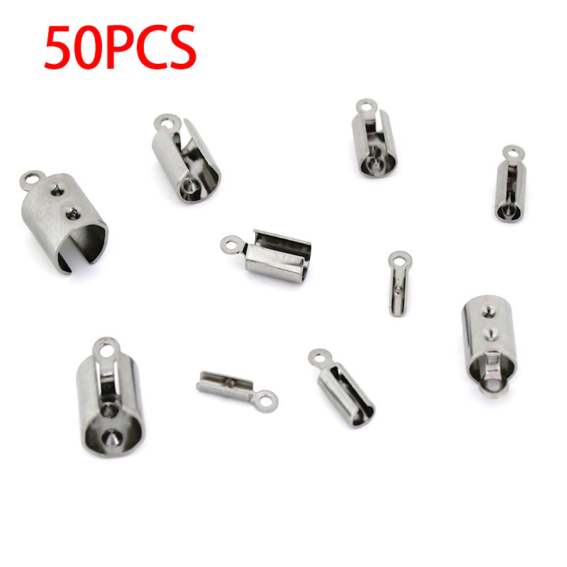 30-50pcs Stainless Steel Crimp - Jewelry Making Supplies recension och pris