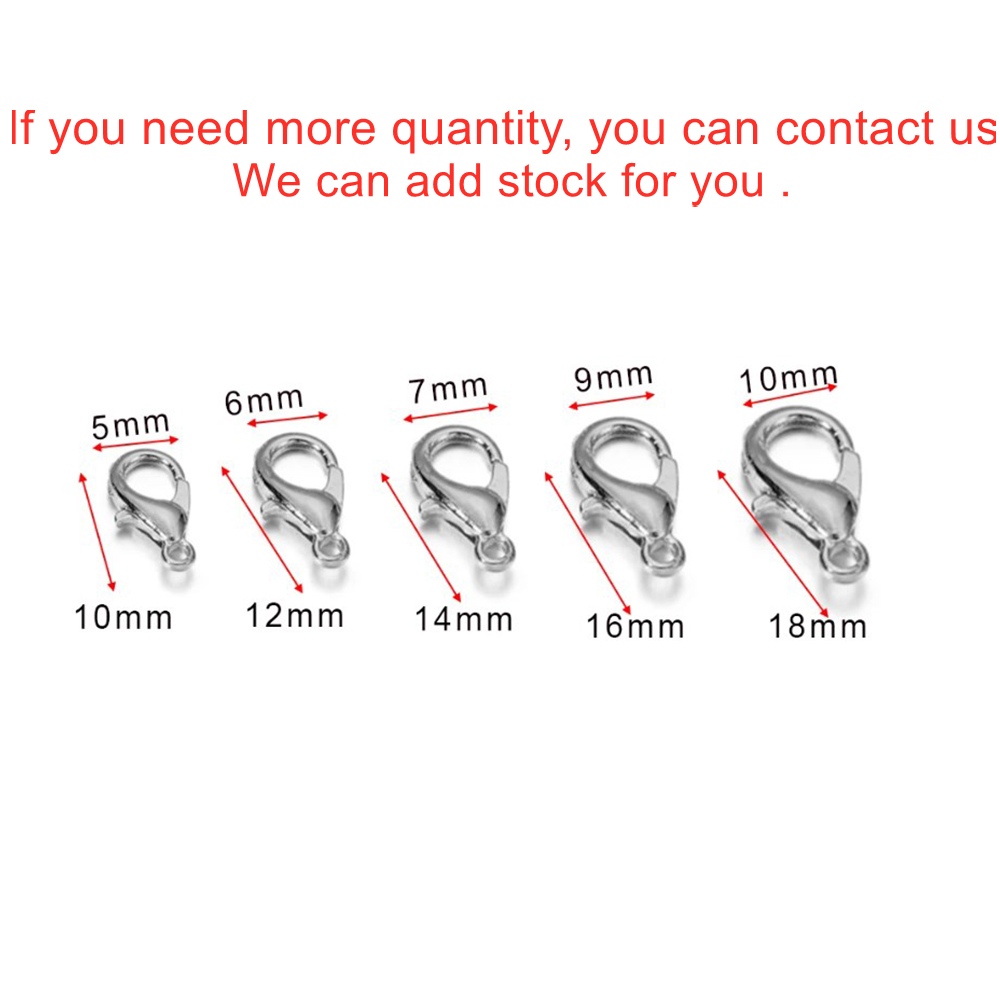 10pcs Multiple Size Lobster Cl - Jewelry Making Supplies recension och pris