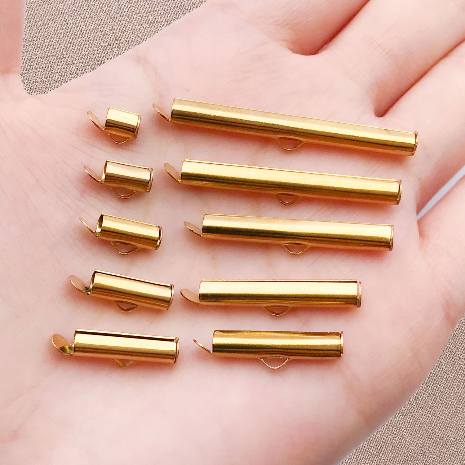 10pcs/lot Stainless Steel Crim - Jewelry Making Youtube recension och pris
