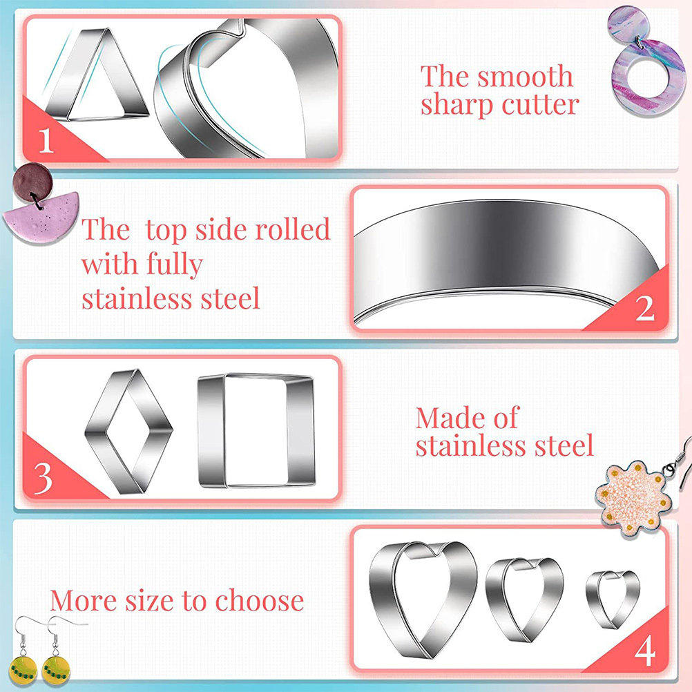 1Set Stainless Steel Polymer C - Jewelry Making Mold recension och pris