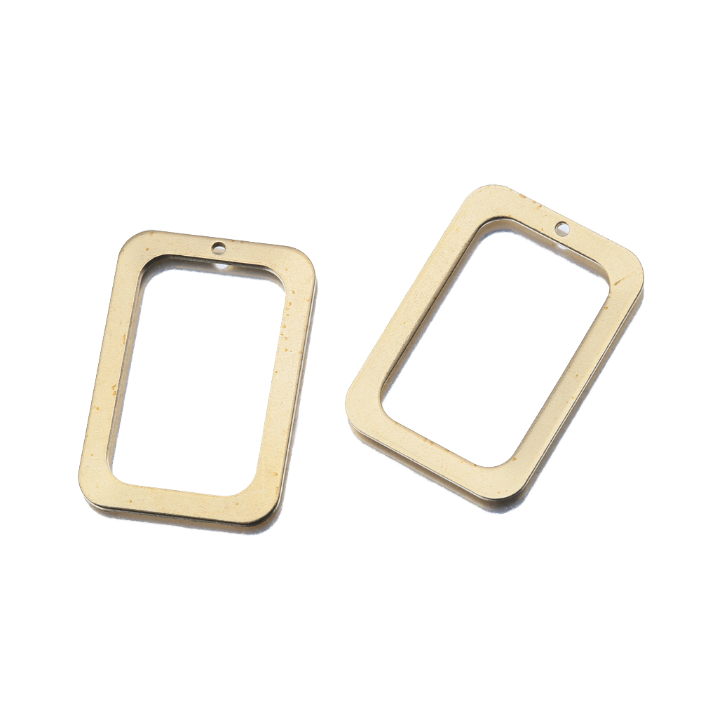 10Pcs Raw Brass Rectangle Holl - Jewelry Making Mold recension och pris