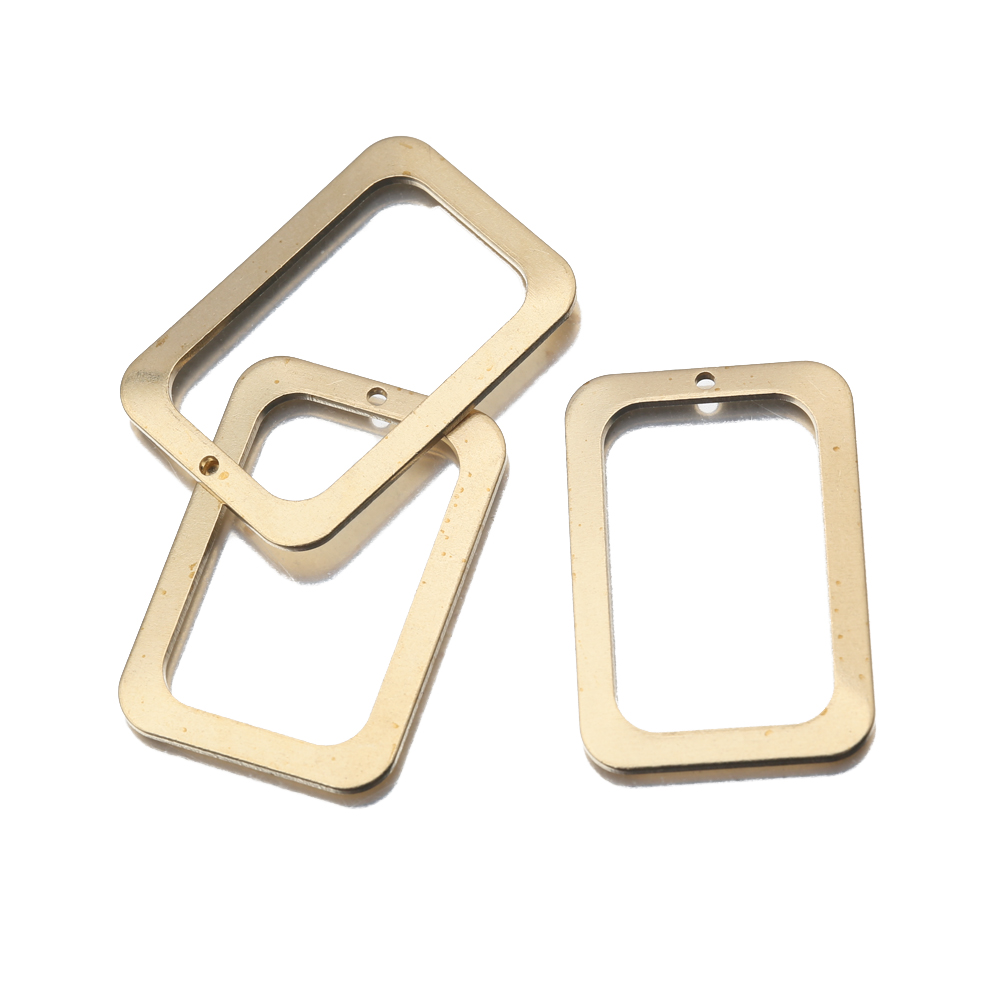 10Pcs Raw Brass Rectangle Holl - Jewelry Making Mold recension och pris