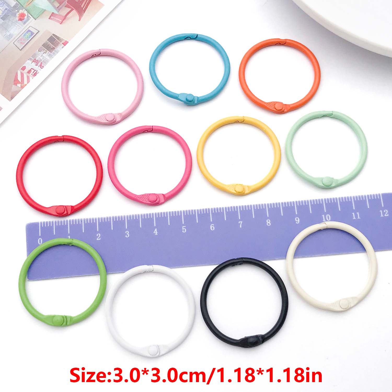 20pcs Binder Rings Loose Leaf  - Jewelry Making Guide Book recension och pris