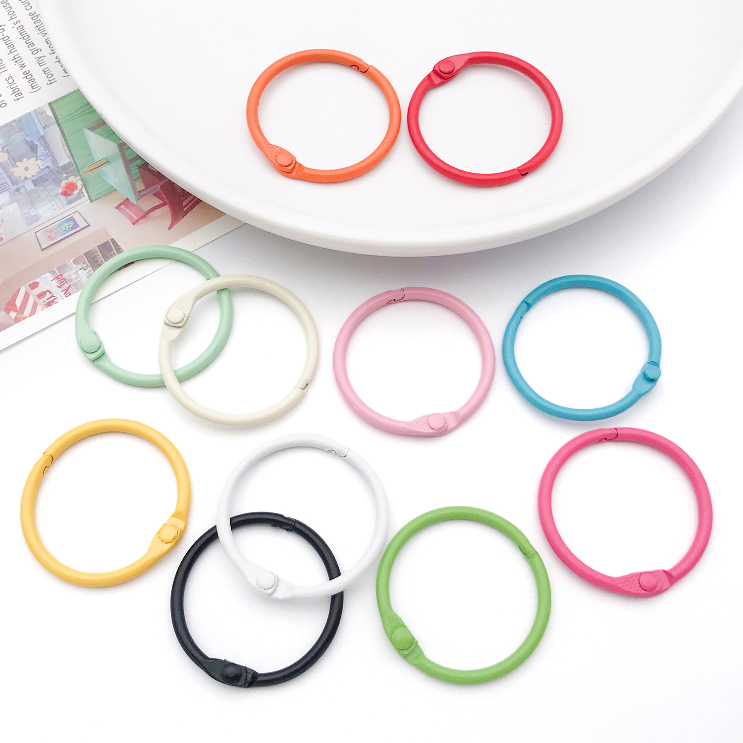 20pcs Binder Rings Loose Leaf  - Jewelry Making Guide Book recension och pris