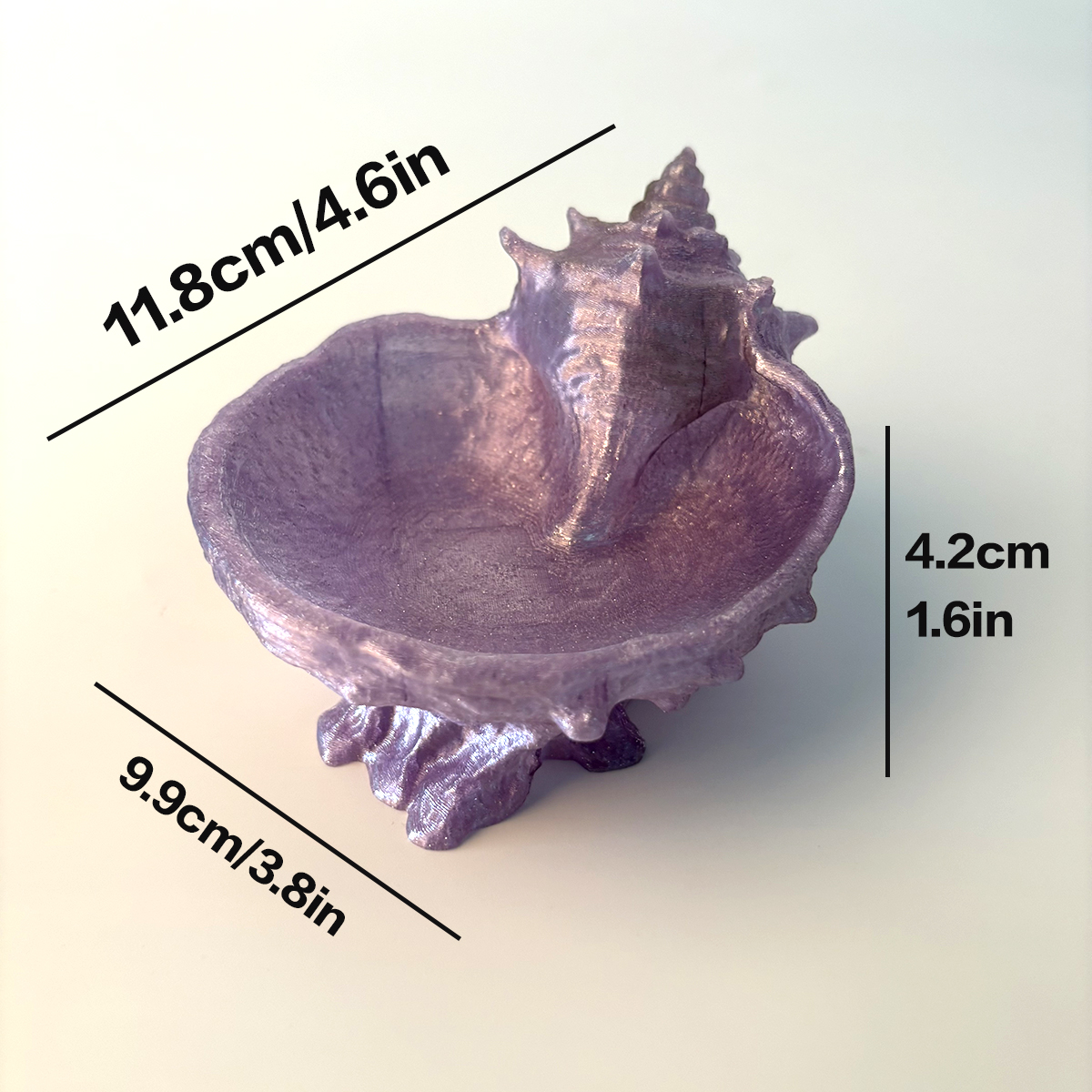 Pearlescent Purple Conch-Shape - Jewelry Making Table recension och pris