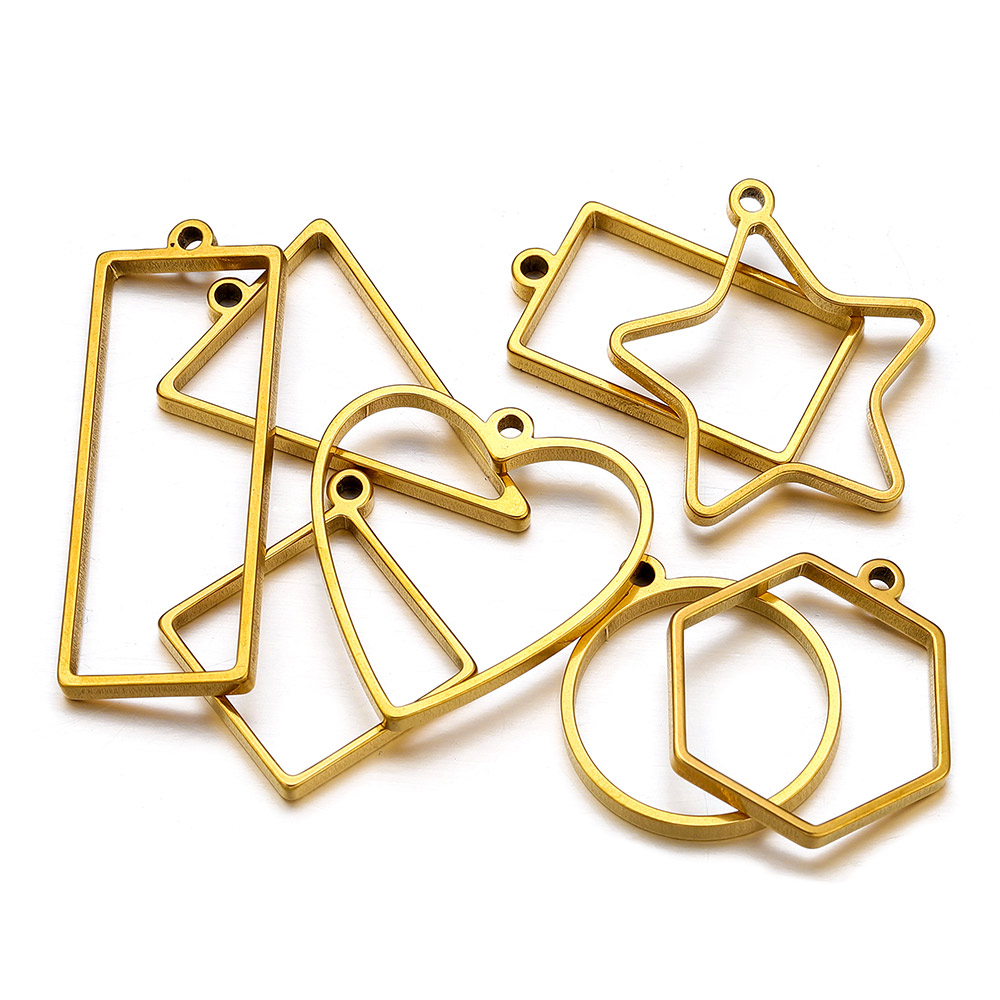 10pcs Stainless Steel Geometri - Jewelry Making Mold recension och pris