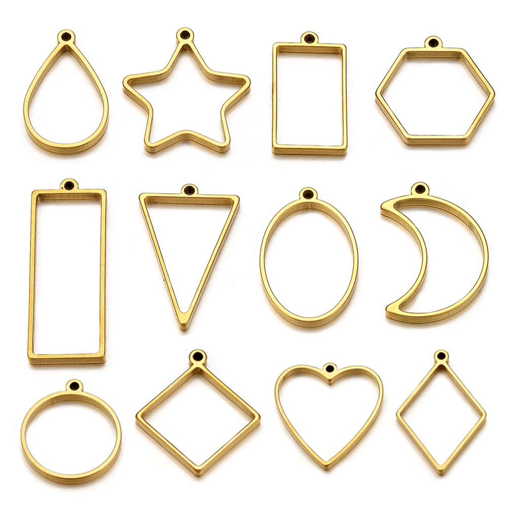 10pcs Stainless Steel Geometri - Jewelry Making Mold recension och pris