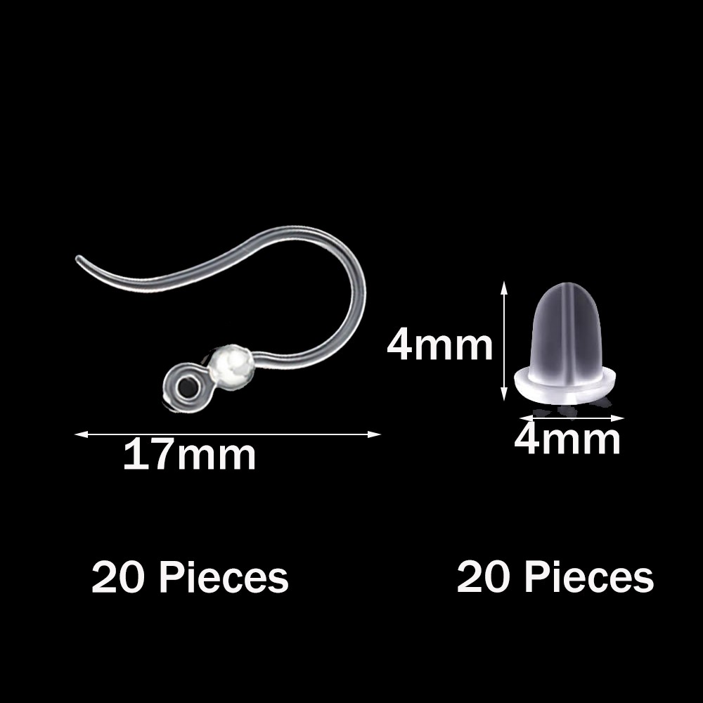40pcs Clear Plastic Earring Ho - Jewelry Making Kit For Adults recension och pris
