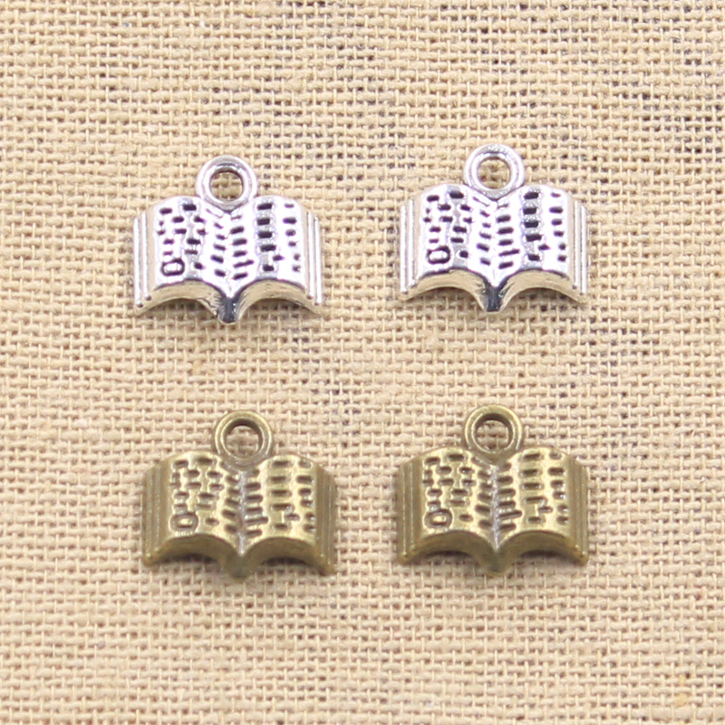 15pcs Charms Open Holy Bible B - Jewelry Making Guide Book recension och pris