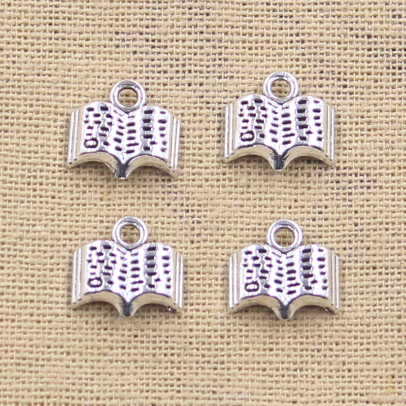 15pcs Charms Open Holy Bible B - Jewelry Making Guide Book recension och pris