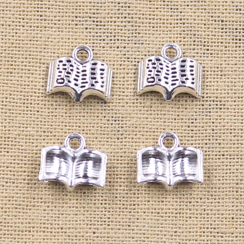 15pcs Charms Open Holy Bible B - Jewelry Making Guide Book recension och pris