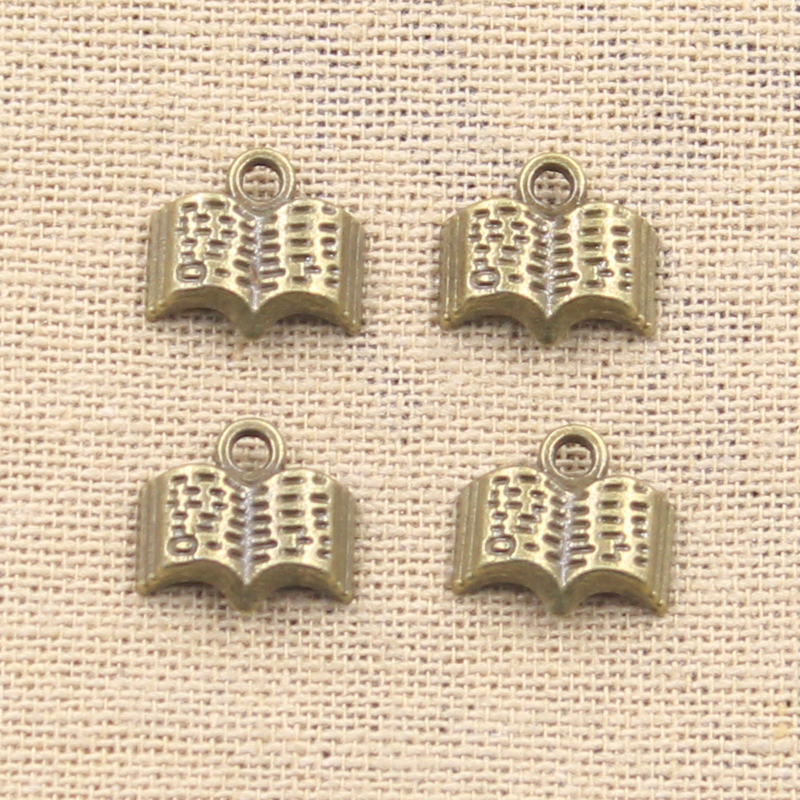 15pcs Charms Open Holy Bible B - Jewelry Making Guide Book recension och pris