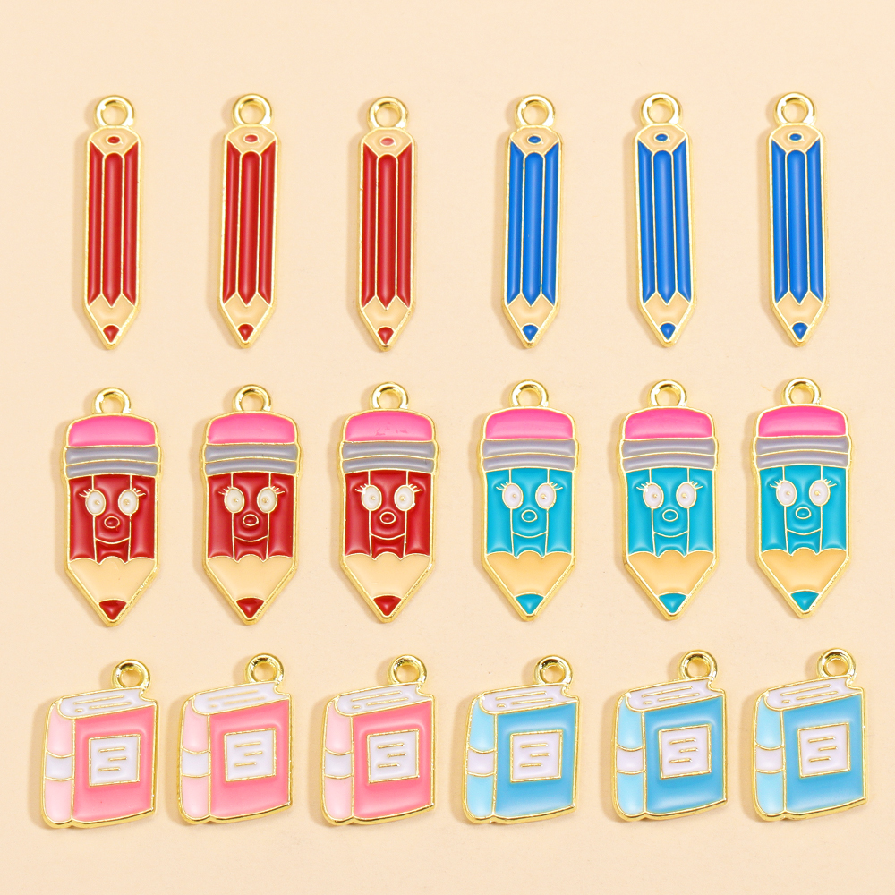 10Pcs Cute Fun Enamel Book Pen - Jewelry Making Guide Book recension och pris