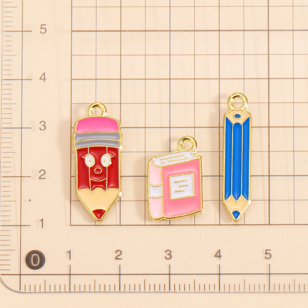 10Pcs Cute Fun Enamel Book Pen - Jewelry Making Guide Book recension och pris
