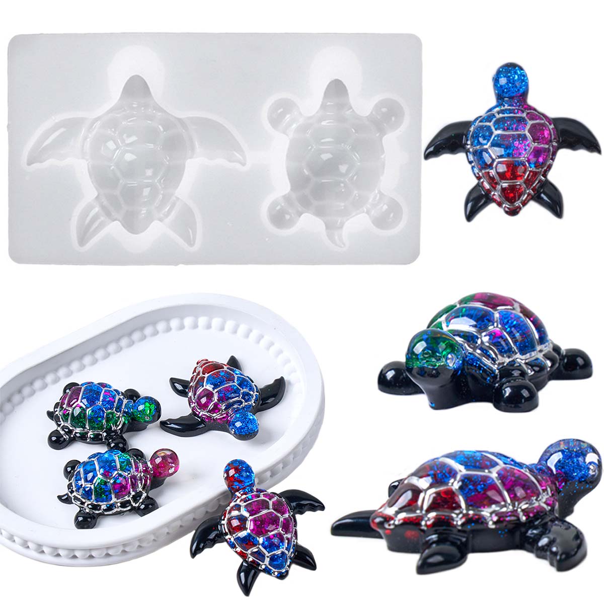 3D Sea Turtle Keychain Silicon - Jewelry Making Mold recension och pris