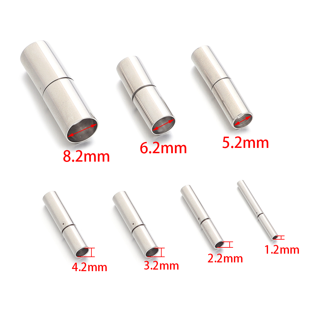 2pcs 1.2-8.2mm Stainless Steel - Jewelry Making Youtube recension och pris