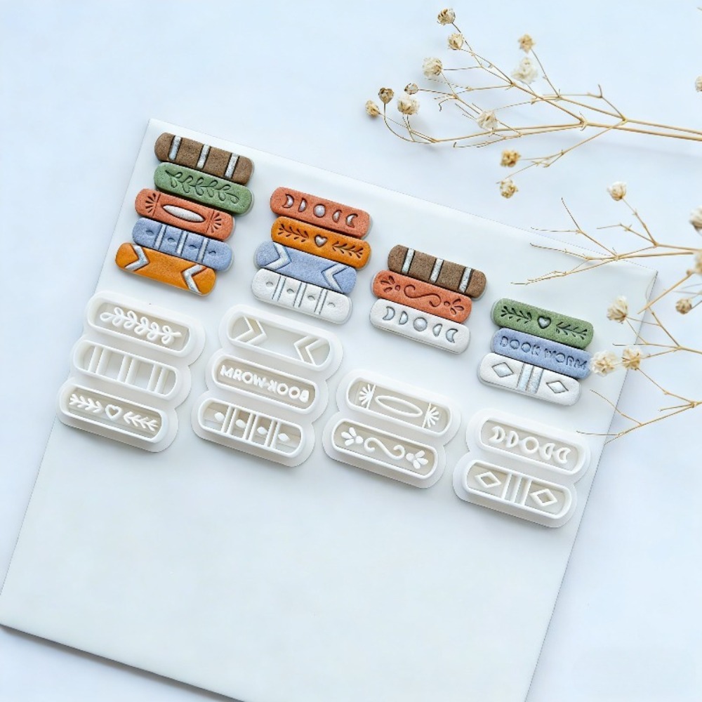 7pcs/set Book Stack Themed Pol - Jewelry Making Books recension och pris