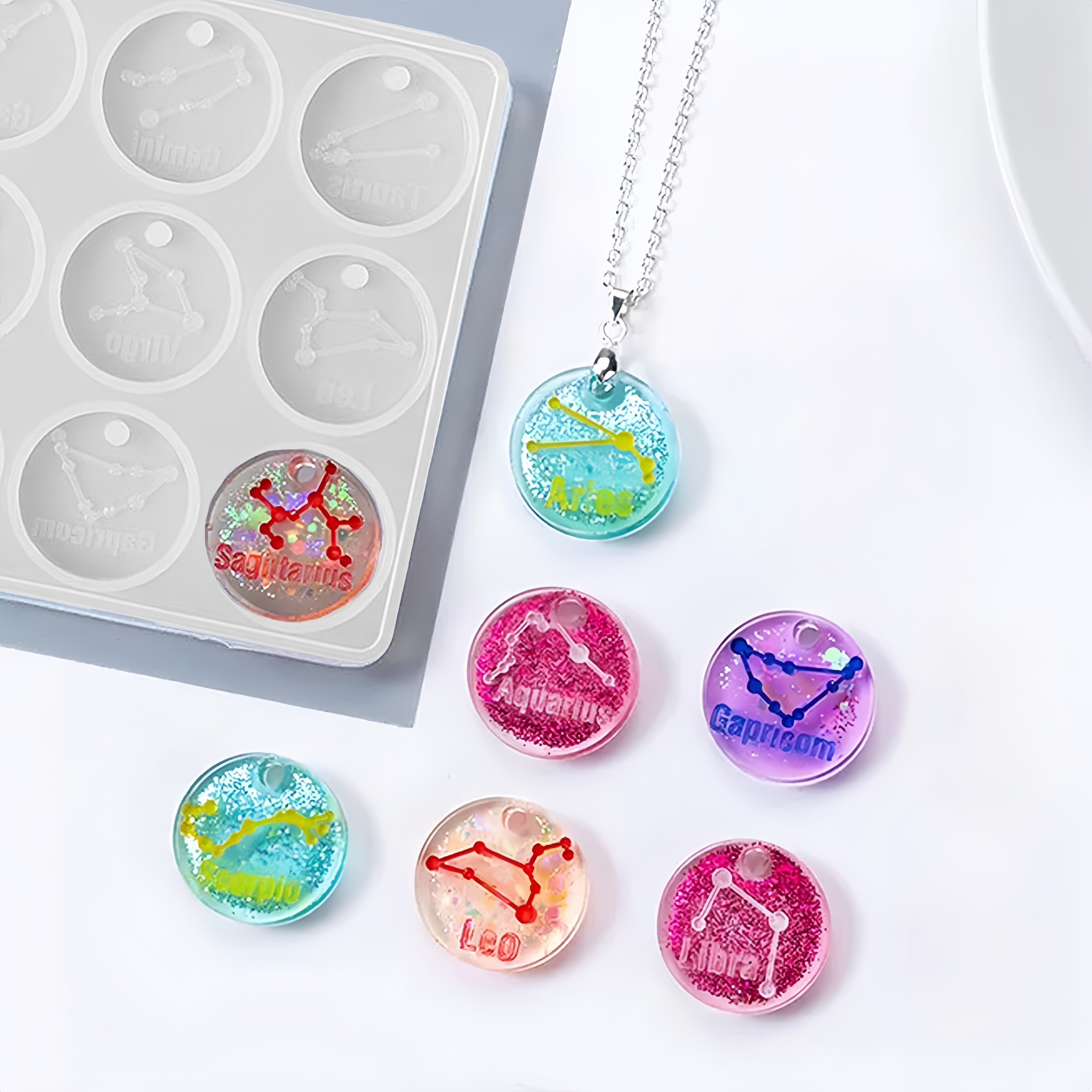 12 Holes Constellation Pendant - Jewelry Making Mold recension och pris