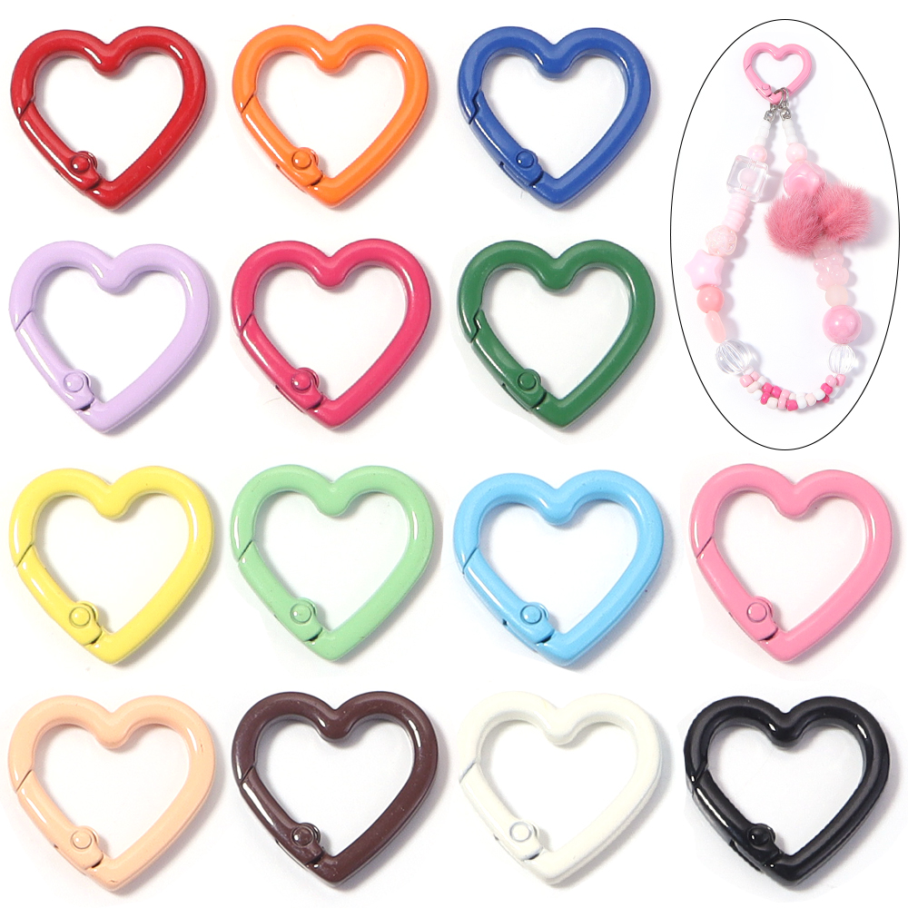 5pcs Alloy Heart Spring Clasps - Jewelry Making Kit For Adults recension och pris