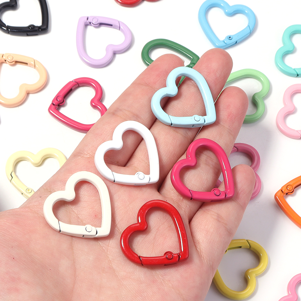 5pcs Alloy Heart Spring Clasps - Jewelry Making Kit For Adults recension och pris