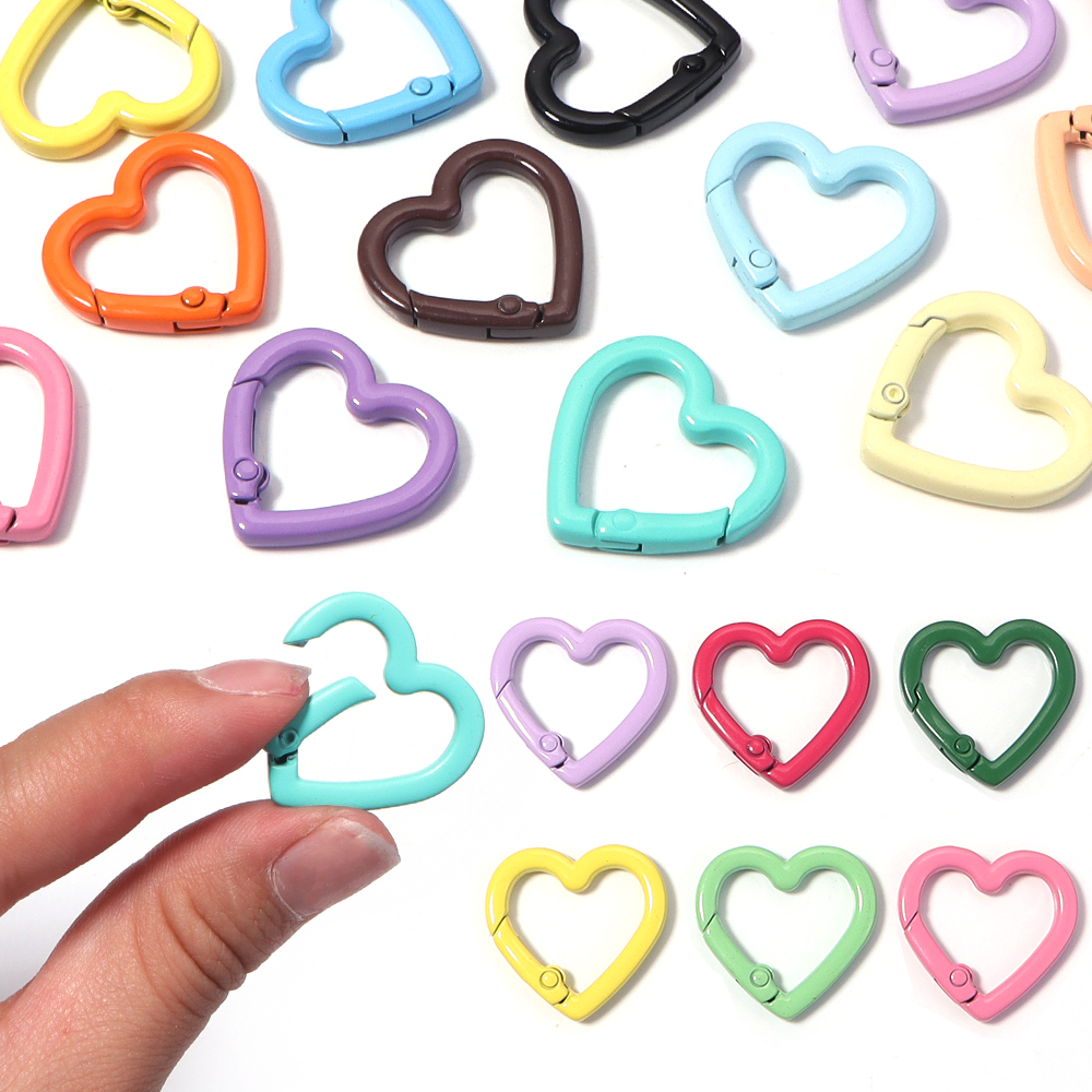 5pcs Alloy Heart Spring Clasps - Jewelry Making Kit For Adults recension och pris
