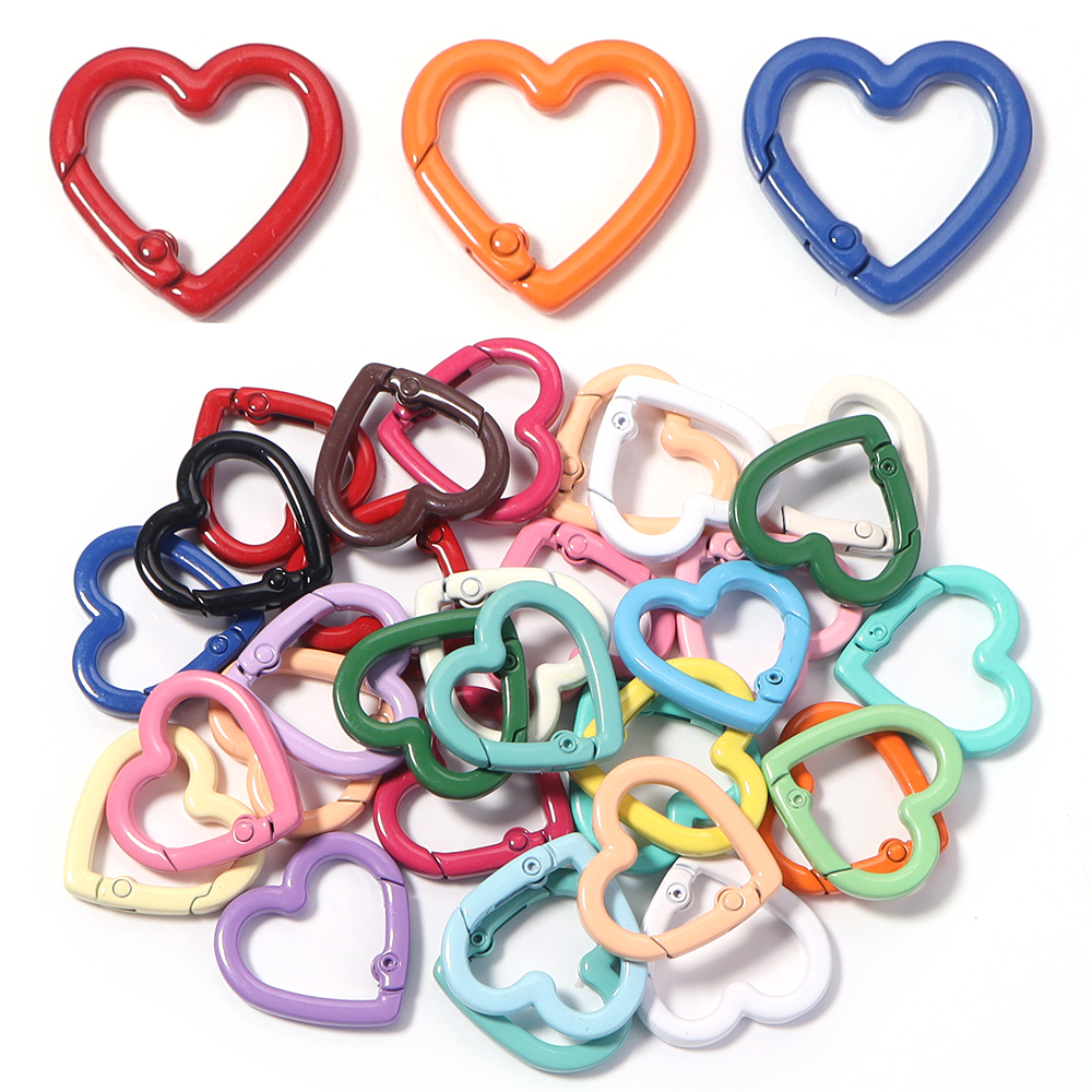 5pcs Alloy Heart Spring Clasps - Jewelry Making Kit For Adults recension och pris