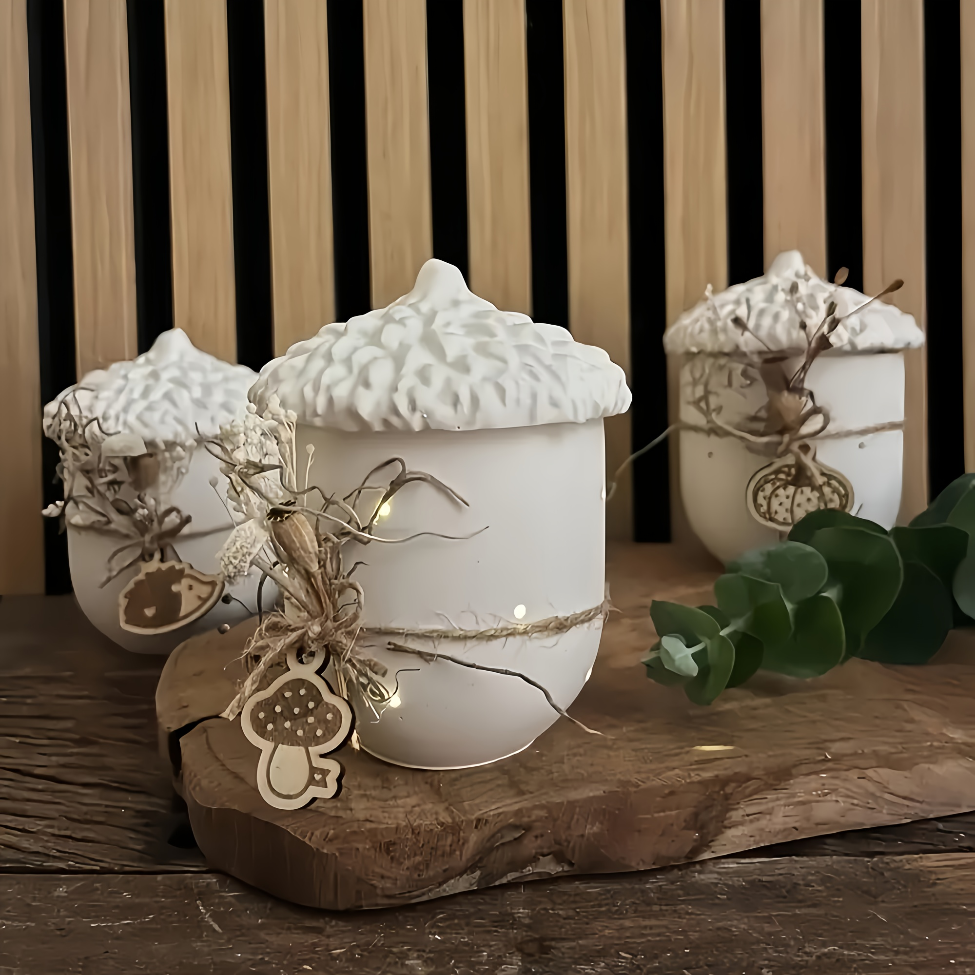 1pc Acorn and Pinecone Jar Sil - Jewelry Making Mold recension och pris