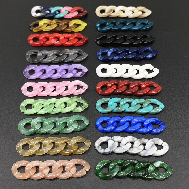 50pcs/lot 10x14mm Acrylic Twis - Jewelry Making Glasses recension och pris