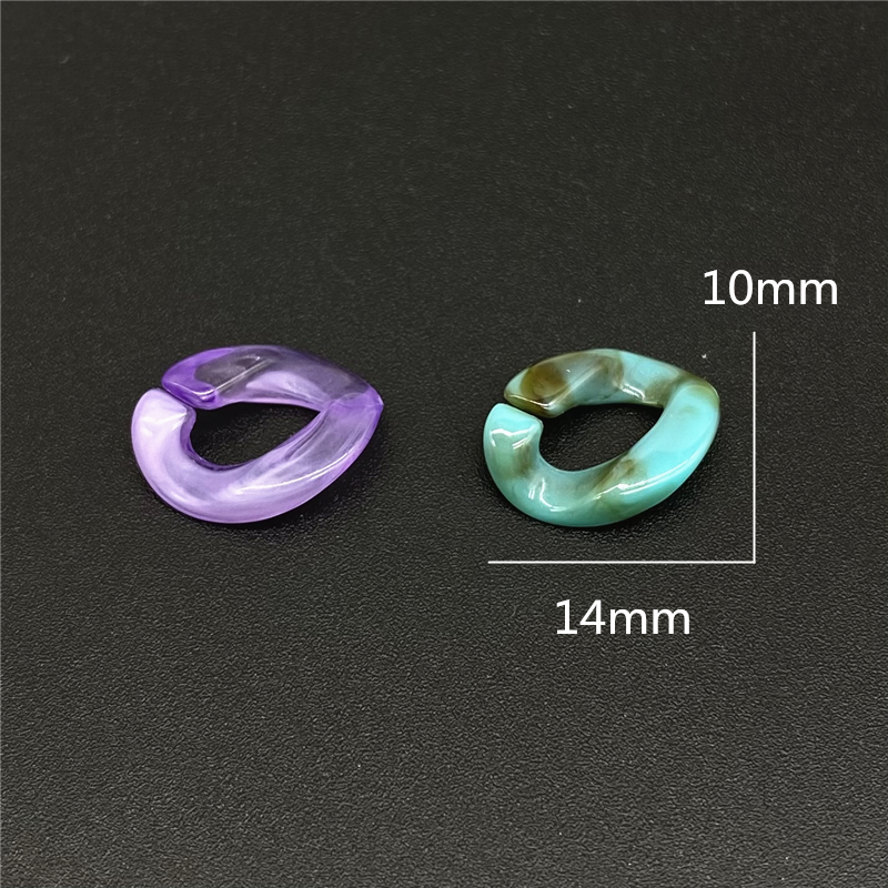 50pcs/lot 10x14mm Acrylic Twis - Jewelry Making Glasses recension och pris