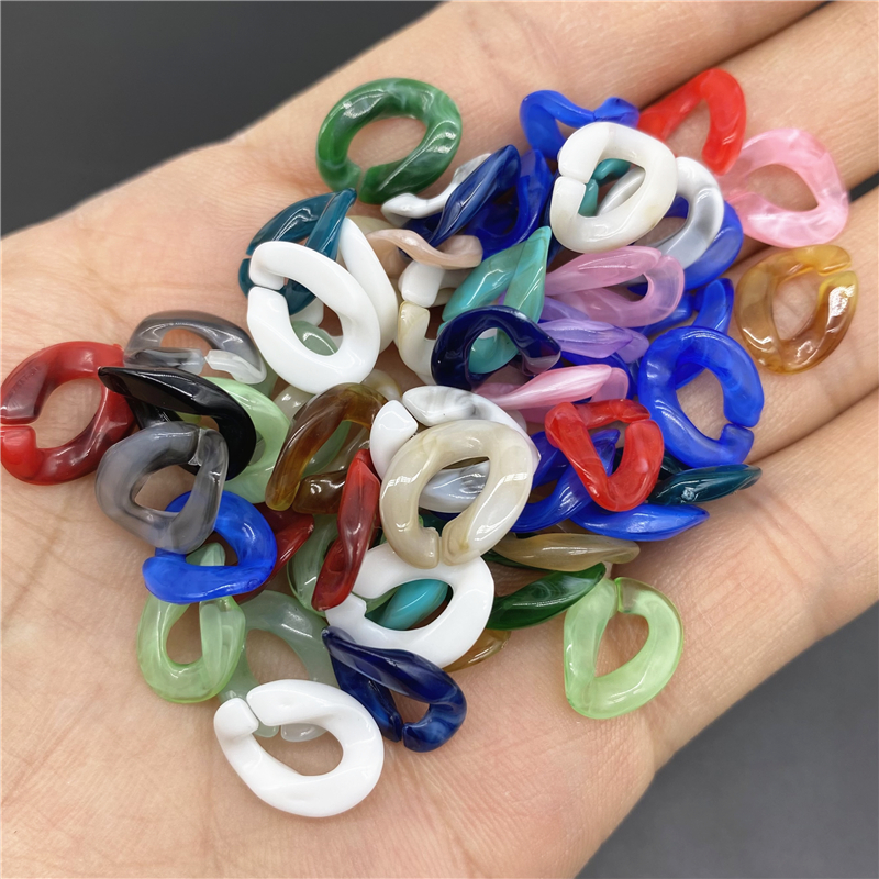 50pcs/lot 10x14mm Acrylic Twis - Jewelry Making Glasses recension och pris
